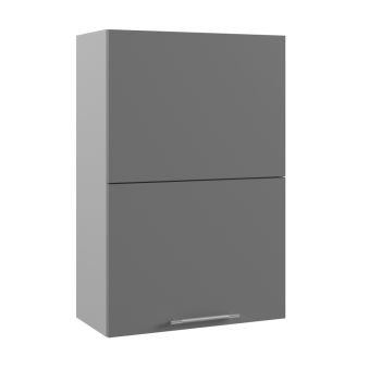 Арка ВПГПМ 600 шкаф верхний с подъемным механизмом высокий (Штукатурка белая/корпус Серый) в Камне-на-Оби - kamen-na-obi.mebel54.com | фото