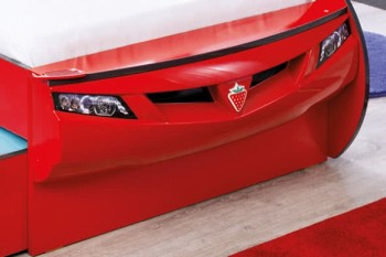 CARBED Кровать-машина Coupe с выдвижной кроватью Red 20.03.1306.00 в Камне-на-Оби - kamen-na-obi.mebel54.com | фото