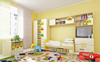 Детская комната Клаксон (Бежевый/корпус Клен) в Камне-на-Оби - kamen-na-obi.mebel54.com | фото