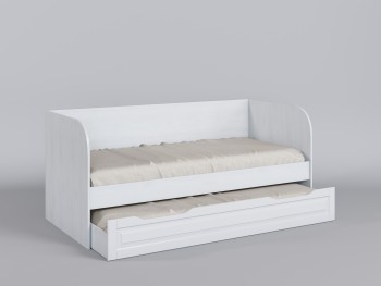 Диван-кровать Классика (Белый/корпус Выбеленное дерево) в Камне-на-Оби - kamen-na-obi.mebel54.com | фото