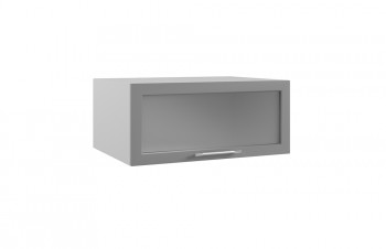 Гарда ГПГС 800 шкаф верхний горизонтальный глубокий со стеклом (Индиго/корпус Серый) в Камне-на-Оби - kamen-na-obi.mebel54.com | фото