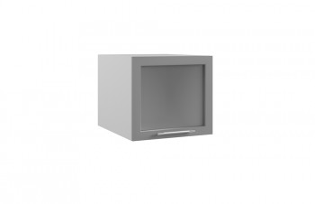 Гарда ГВПГС 500 шкаф верхний горизонтальный глубокий со стеклом высокий (Индиго/корпус Серый) в Камне-на-Оби - kamen-na-obi.mebel54.com | фото
