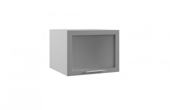 Гарда ГВПГС 600 шкаф верхний горизонтальный глубокий со стеклом высокий (Индиго/корпус Серый) в Камне-на-Оби - kamen-na-obi.mebel54.com | фото