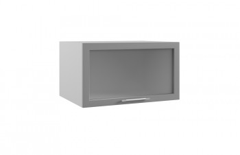Гарда ГВПГС 800 шкаф верхний горизонтальный глубокий со стеклом высокий (Индиго/корпус Серый) в Камне-на-Оби - kamen-na-obi.mebel54.com | фото