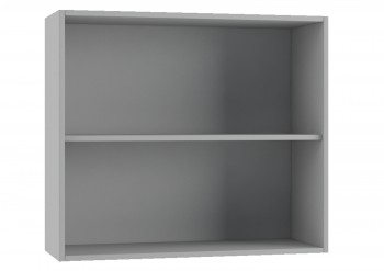 Гарда П 800 шкаф верхний (Белый Эмалит/корпус Серый) в Камне-на-Оби - kamen-na-obi.mebel54.com | фото