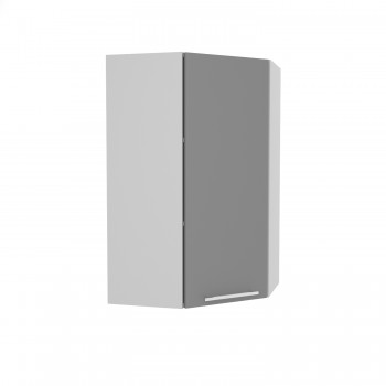 Капри ВПУ 550 шкаф верхний угловой высокий (Камень темный/корпус Серый) в Камне-на-Оби - kamen-na-obi.mebel54.com | фото