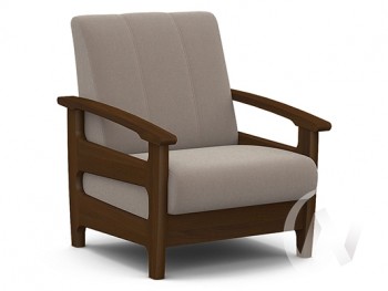 Кресло для отдыха Омега (орех лак/CATANIA COCOA) в Камне-на-Оби - kamen-na-obi.mebel54.com | фото