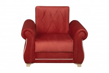 Кресло для отдыха "Порто" (микровелюр Гавайи бордо / микровельвет крем)/осн. в Камне-на-Оби - kamen-na-obi.mebel54.com | фото