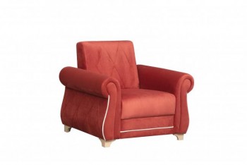 Кресло для отдыха "Порто" (микровелюр Гавайи бордо / микровельвет крем)/осн. в Камне-на-Оби - kamen-na-obi.mebel54.com | фото