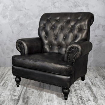 Кресло кожаное Лофт Аристократ в Камне-на-Оби - kamen-na-obi.mebel54.com | фото