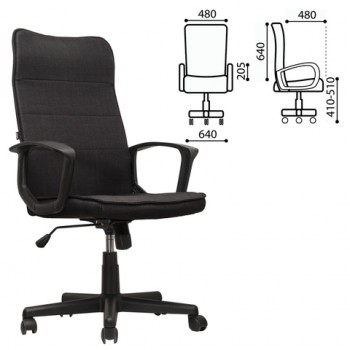 Кресло офисное BRABIX Delta EX-520 (черный) в Камне-на-Оби - kamen-na-obi.mebel54.com | фото