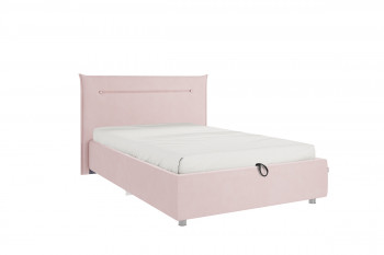 Кровать 1,2 Альба (Нежно-розовый велюр/под-мех) в Камне-на-Оби - kamen-na-obi.mebel54.com | фото