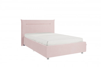 Кровать 1,2 Альба с основанием (Нежно-розовый велюр) в Камне-на-Оби - kamen-na-obi.mebel54.com | фото