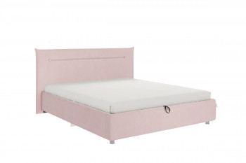 Кровать 1,6 Альба (Нежно-розовый велюр/под-мех) в Камне-на-Оби - kamen-na-obi.mebel54.com | фото