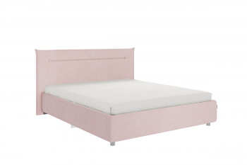 Кровать 1,6 Альба с основанием (Нежно-розовый велюр) в Камне-на-Оби - kamen-na-obi.mebel54.com | фото