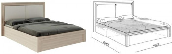 Кровать 1,6 Глэдис (М32) с подъемным механизмом Распродажа в Камне-на-Оби - kamen-na-obi.mebel54.com | фото