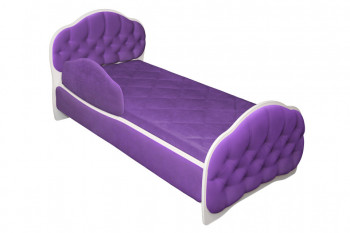 Кровать 160 Гармония 32 Фиолетовый (мягкий бортик) в Камне-на-Оби - kamen-na-obi.mebel54.com | фото