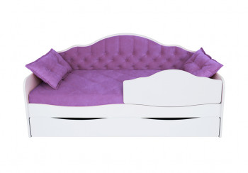 Кровать 170 серии Иллюзия Лайт 1 ящик 32 Фиолетовый (подушки) в Камне-на-Оби - kamen-na-obi.mebel54.com | фото