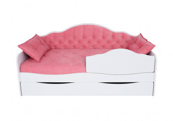 Кровать 170 серии Иллюзия Лайт 1 ящик 89 Розовый (подушки) в Камне-на-Оби - kamen-na-obi.mebel54.com | фото
