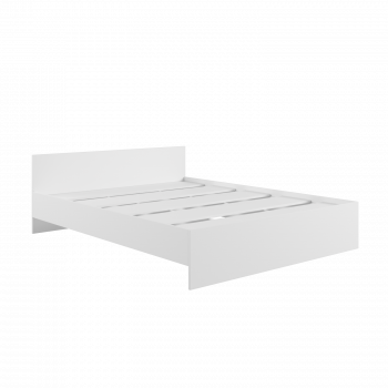 Кровать без ящ. М1400 Мадера Белый в Камне-на-Оби - kamen-na-obi.mebel54.com | фото