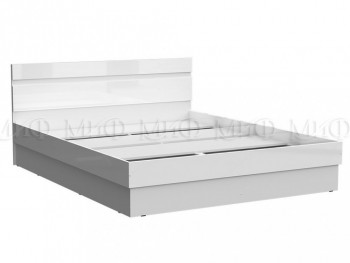 Кровать Челси 1400 (Белый/Белый глянец) в Камне-на-Оби - kamen-na-obi.mebel54.com | фото