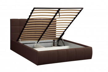 Кровать "Диана" ш. 1600 (Н=1010мм) (жаккард шоколад) в Камне-на-Оби - kamen-na-obi.mebel54.com | фото