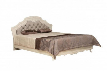 Кровать двойная "Кантри" (вудлайн кремовый/патина/ортопед/1820) в Камне-на-Оби - kamen-na-obi.mebel54.com | фото
