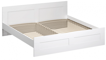 Кровать двухспальная Сириус 1800мм белый в Камне-на-Оби - kamen-na-obi.mebel54.com | фото