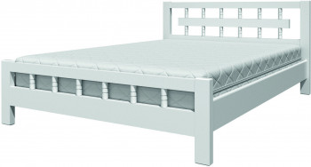 Кровать Натали-5 из массива сосны 1600*2000 Белый античный в Камне-на-Оби - kamen-na-obi.mebel54.com | фото