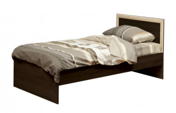 Кровать одинарная 21.55 (шир. 900) с настилом (венге/профиль дуб линдберг)/осн. в Камне-на-Оби - kamen-na-obi.mebel54.com | фото