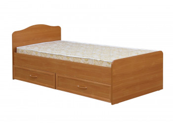 Кровать одинарная с ящиками 800-1 без матраса (круглые спинки) Вишня Оксфорд в Камне-на-Оби - kamen-na-obi.mebel54.com | фото