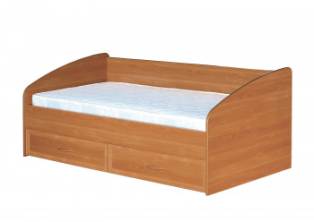 Кровать с ящиками с задней спинкой 900-1 без матраса Вишня Оксфорд в Камне-на-Оби - kamen-na-obi.mebel54.com | фото
