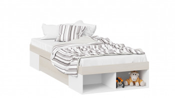 Кровать «Сканди» с ящиком Дуб Гарден/Белый в Камне-на-Оби - kamen-na-obi.mebel54.com | фото