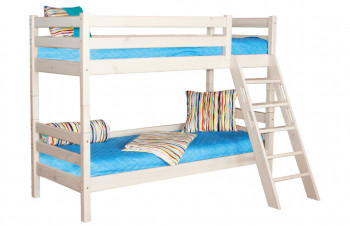 Кровать Соня вариант 10 двухъярусная с наклонной лестницей Лаванда в Камне-на-Оби - kamen-na-obi.mebel54.com | фото