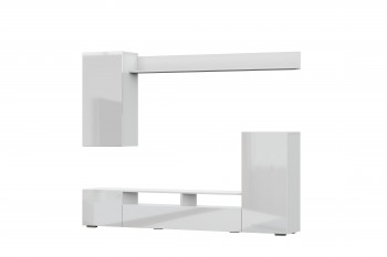 Мебель для гостиной МГС 4 (Белый/Белый глянец) в Камне-на-Оби - kamen-na-obi.mebel54.com | фото