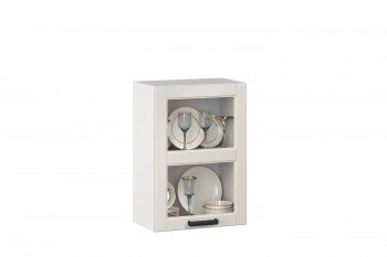 Мокка ЛД 274.330.000.029 Шкаф кухонный 450 со стеклом Тип 1 (Белый/Кашмир) в Камне-на-Оби - kamen-na-obi.mebel54.com | фото