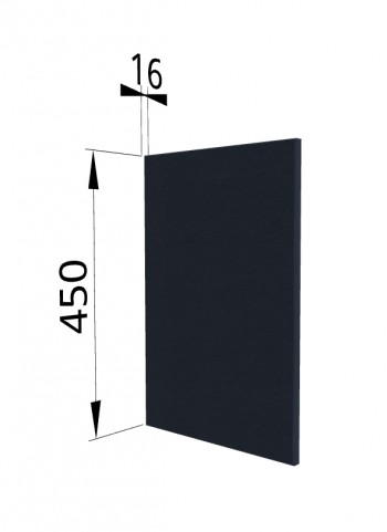 Панель торцевая (для шкафа горизонтального высокого) ВПГ Квадро (Черника) в Камне-на-Оби - kamen-na-obi.mebel54.com | фото
