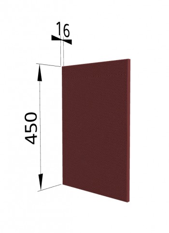 Панель торцевая (для шкафа горизонтального высокого) ВПГ Квадро (Красная кожа) в Камне-на-Оби - kamen-na-obi.mebel54.com | фото