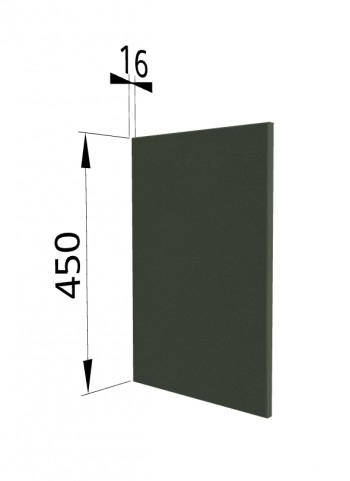 Панель торцевая (для шкафа горизонтального высокого) ВПГ Квадро (Оливково-зеленый) в Камне-на-Оби - kamen-na-obi.mebel54.com | фото