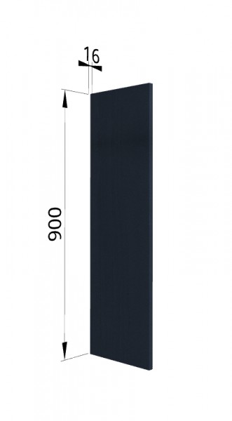 Панель торцевая (для шкафа верхнего высокого) ВП Тито, Гарда (Индиго) в Камне-на-Оби - kamen-na-obi.mebel54.com | фото