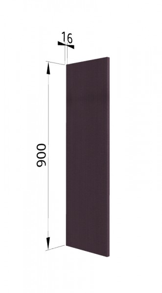 Панель торцевая (для шкафа верхнего высокого) ВП Тито, Гарда (Пурпур) в Камне-на-Оби - kamen-na-obi.mebel54.com | фото