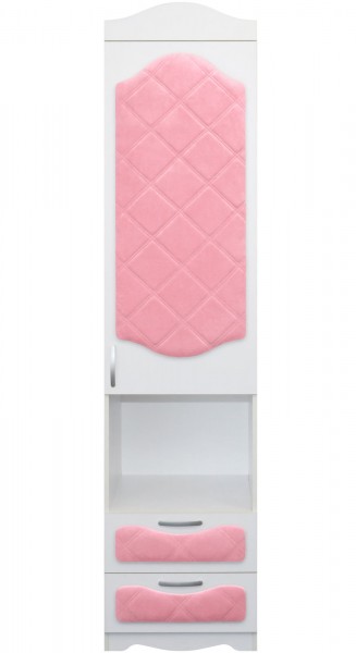Пенал с ящиками серии Иллюзия 36 Светло-розовый в Камне-на-Оби - kamen-na-obi.mebel54.com | фото
