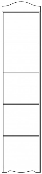 Пенал серии Иллюзия 71 Бордовый в Камне-на-Оби - kamen-na-obi.mebel54.com | фото