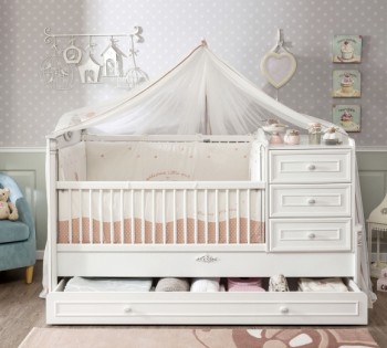 ROMANTIC BABY Детская кровать-трансформер 20.21.1015.00 в Камне-на-Оби - kamen-na-obi.mebel54.com | фото
