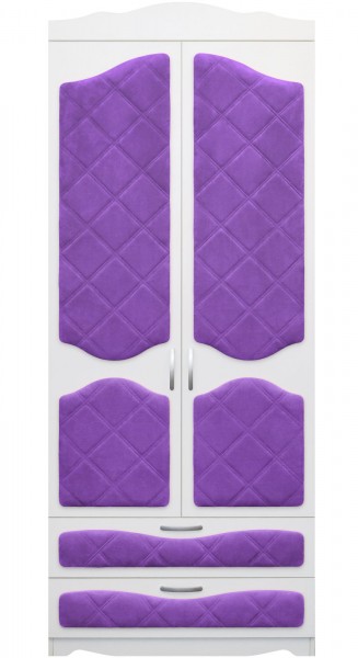 Шкаф 2-х створчатый с ящиками серии Иллюзия 32 Фиолетовый в Камне-на-Оби - kamen-na-obi.mebel54.com | фото