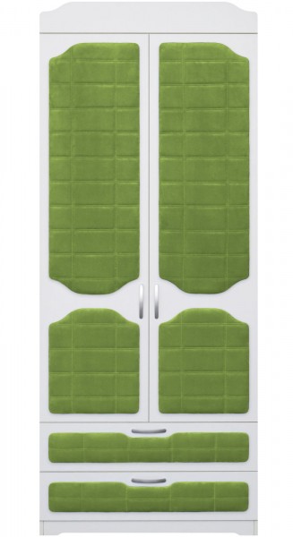 Шкаф 2-х створчатый с ящиками серии Спорт 76 Зелёный в Камне-на-Оби - kamen-na-obi.mebel54.com | фото