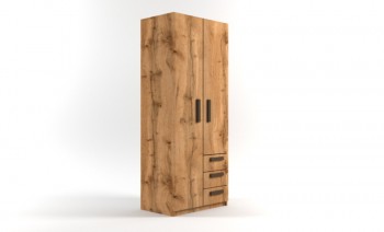 Шкаф 2-х створчатый с ящиками Шервуд (Дуб Вотан) в Камне-на-Оби - kamen-na-obi.mebel54.com | фото