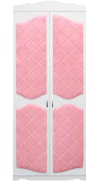 Шкаф 2-х створчатый серии Иллюзия 36 светло-розовый в Камне-на-Оби - kamen-na-obi.mebel54.com | фото