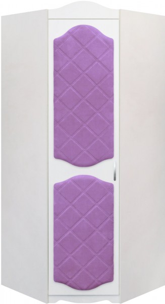 Шкаф угловой Иллюзия 67 Светло-фиолетовый в Камне-на-Оби - kamen-na-obi.mebel54.com | фото