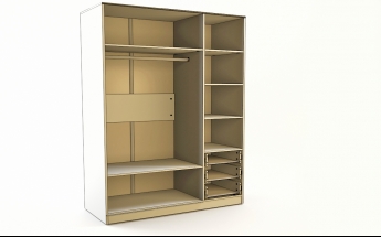 Шкаф 3-х створчатый с ящиками Бэлла (Выбеленное дерево/Белый) в Камне-на-Оби - kamen-na-obi.mebel54.com | фото